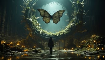 AI-generated digital art by @emberhowl77
